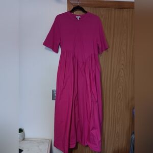 Vibrant Pink Maxi Dress